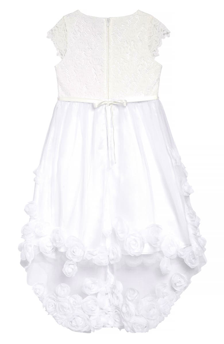 Us Angels Flutter Sleeve High/Low Dress, Alternate, color, 