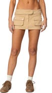 EDIKTED Mavis Cotton Cargo Miniskort