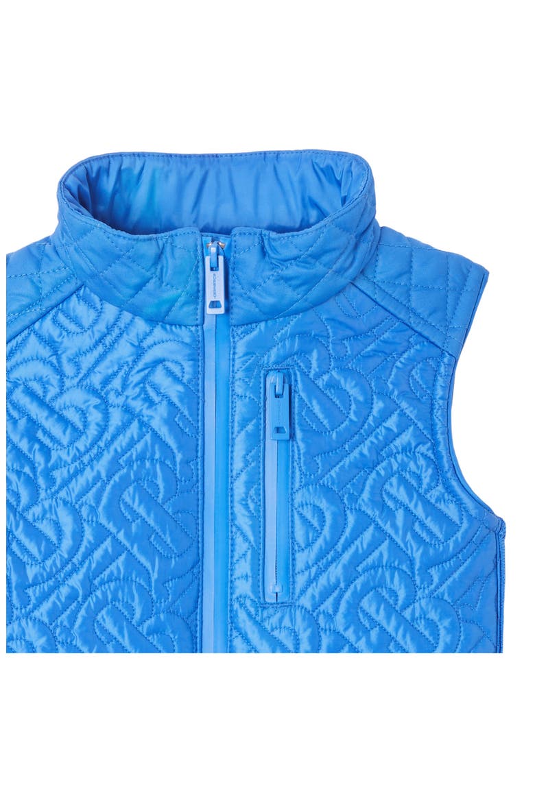 Kids' Giaden TB Monogram Quilted Vest, Alternate, color, COBALT BLUE