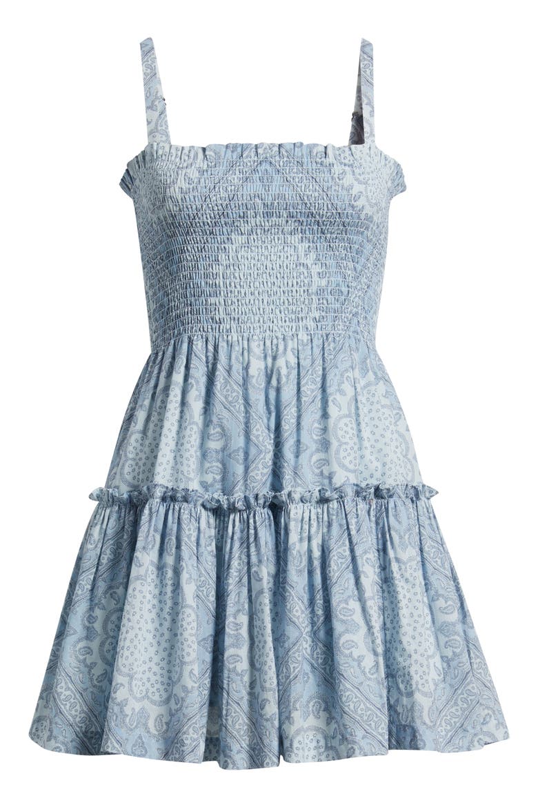 The Seraphina Nap Minidress, Alternate, color, PAISLEY SCARF DUSTY BLUE