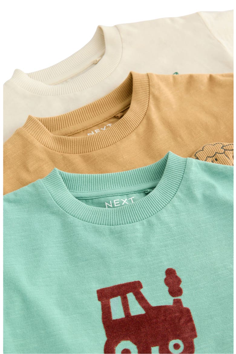 Kids' 3-Pack Assorted Long Sleeve T-Shirts, Alternate, color, BROWN