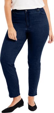 June + Vie Curvie Fit Straight-Leg Jeans