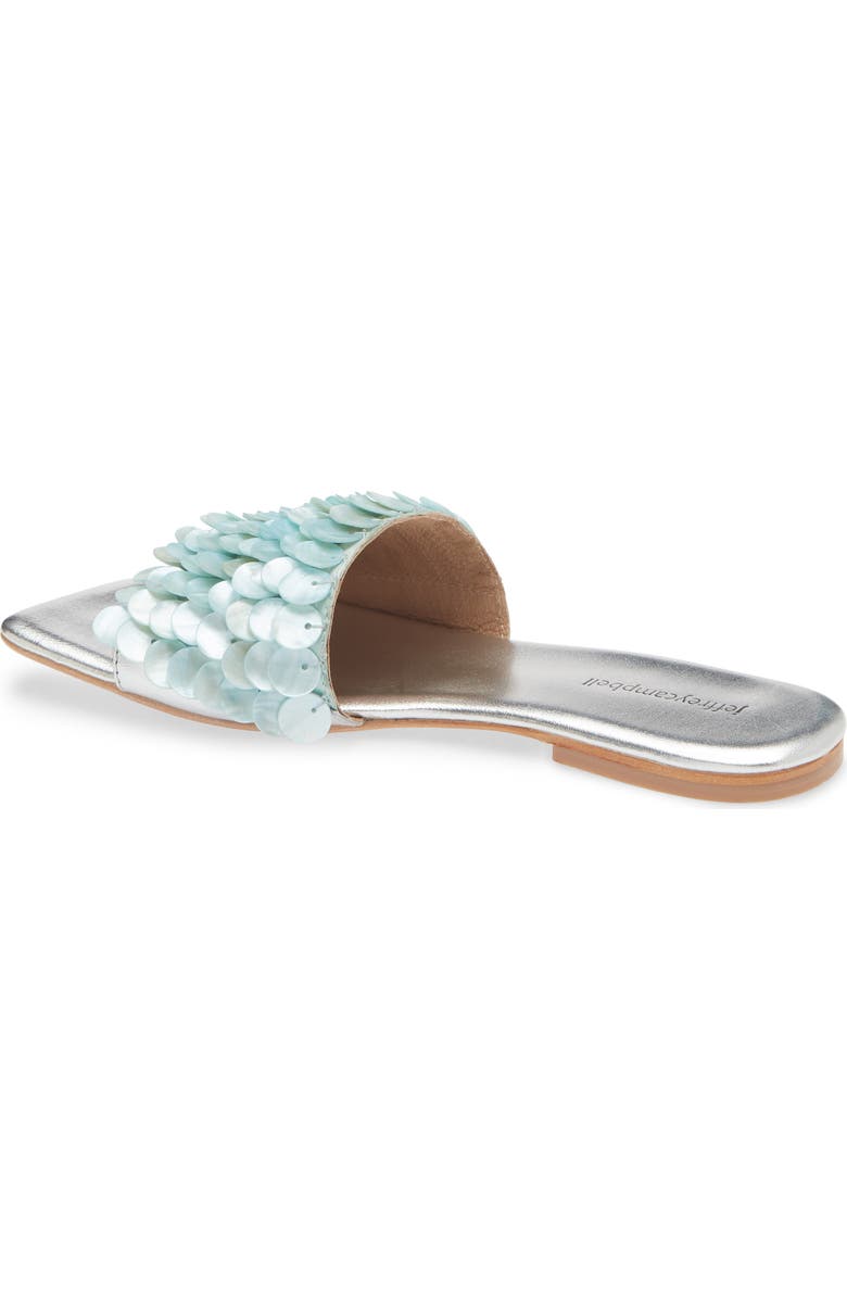 Jeffrey Campbell Fishy Slide Sandal, Alternate, color, Blue Silver Combo