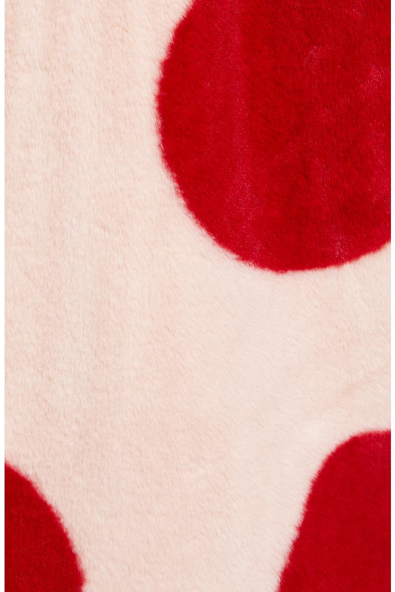 x Atlantic-Pacific Polka Dot Faux Fur Coat (Nordstrom Exclusive), Alternate, color, PINK- RED SPOTTED DOTS