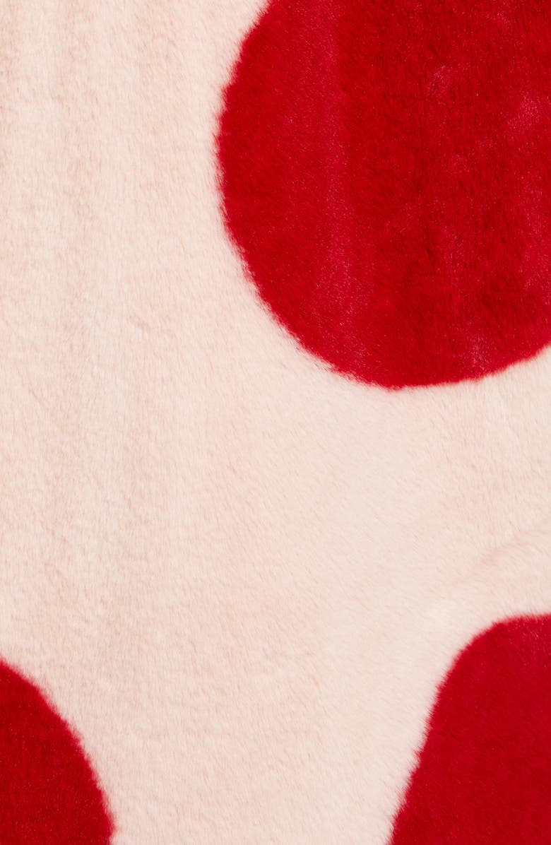 Halogen<sup>®</sup> x Atlantic-Pacific Polka Dot Faux Fur Coat, Alternate, color, 