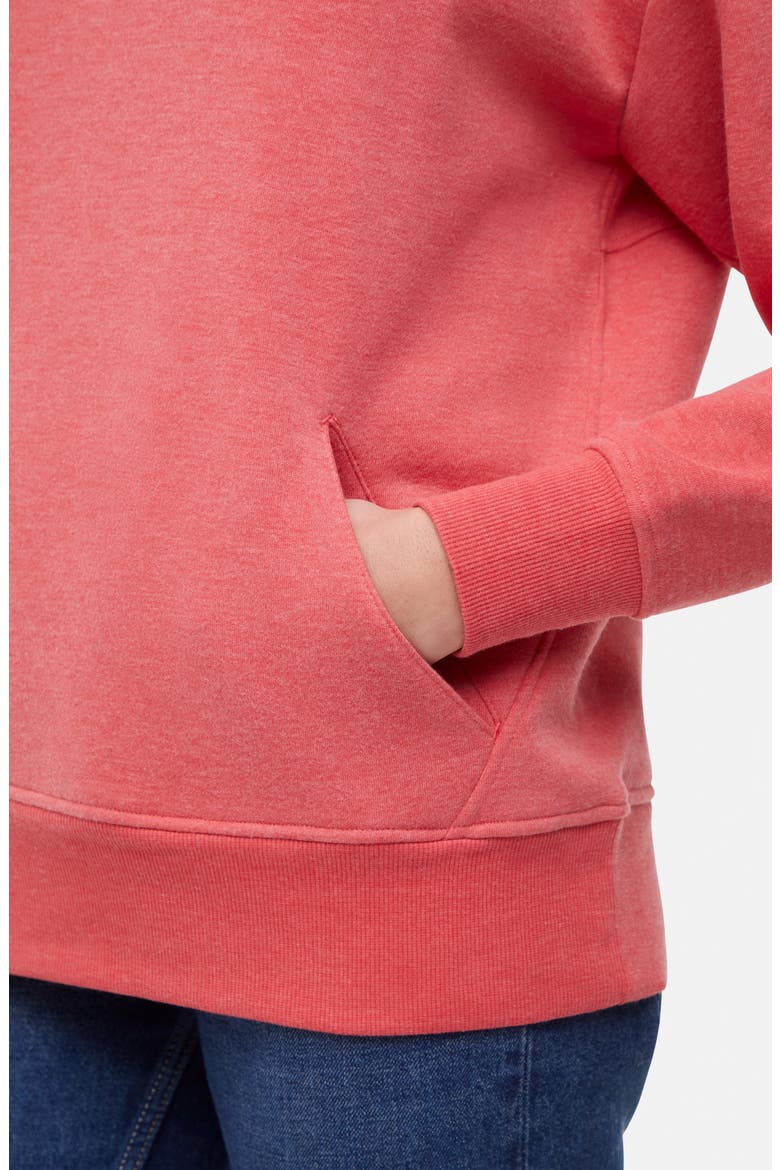 Andie Oversize Fleece Hoodie, Alternate, color, HEATHER CHRYSANTHEMUM