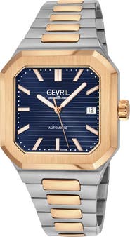 GEVRIL Grand Concourse Bracelet Watch, 40mm