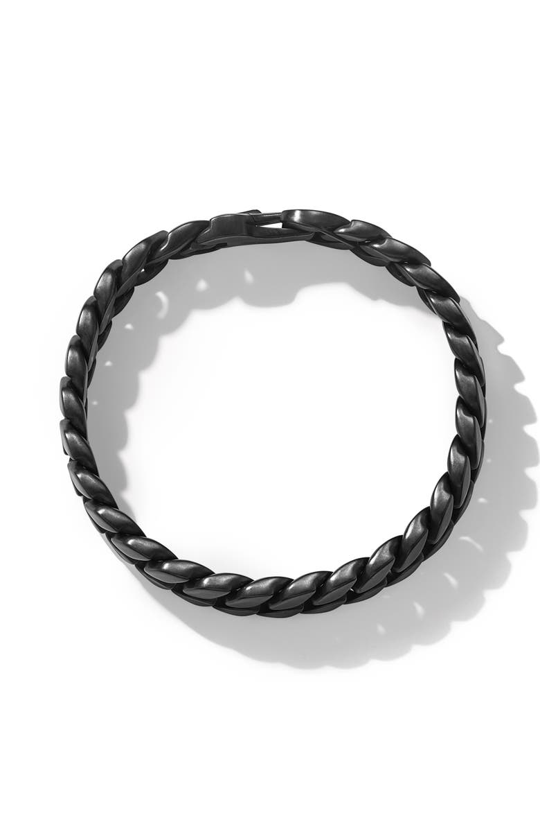 David Yurman Black Titanium Curb Chain Bracelet, Alternate, color, Black Titanium
