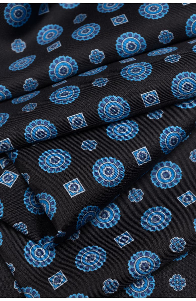 Elizabetta Botticelli - Slim Silk Scarf for Men, Alternate, color, Black 
Blue