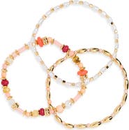 NORDSTROM RACK Set of 3 Stretchy Beaded Bracelets
