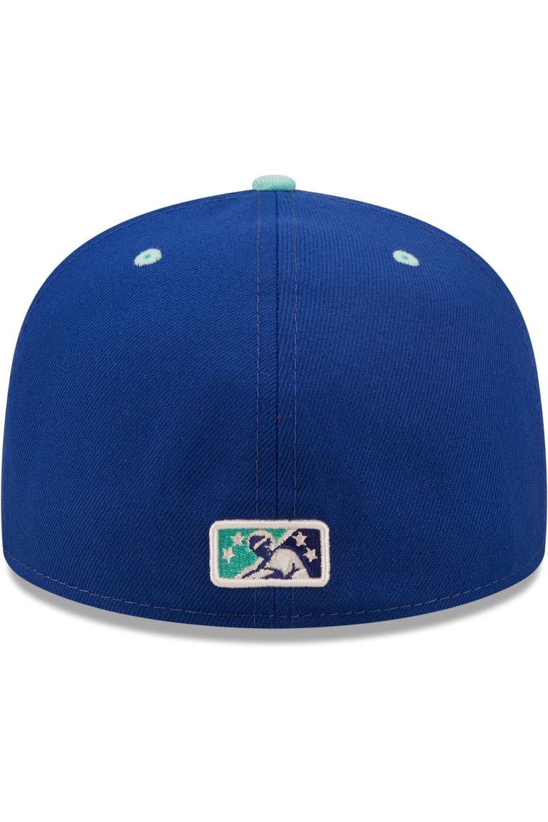 Men's New Era Blue/Mint Soñadores de Hillsboro Copa De La Diversion 59FIFTY Fitted Hat, Alternate, color, Blue