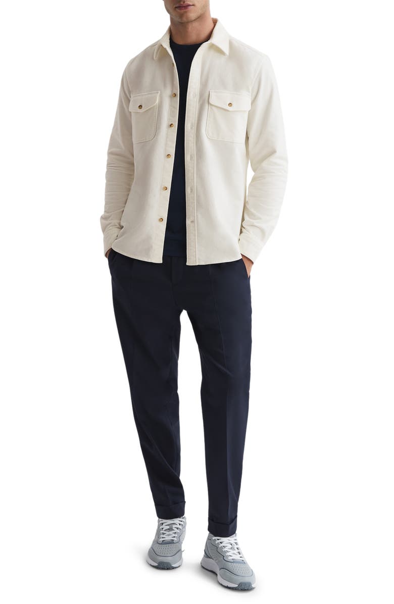 Reiss Cialini Stretch Cotton Twill Button-Up Shirt, Alternate, color, 