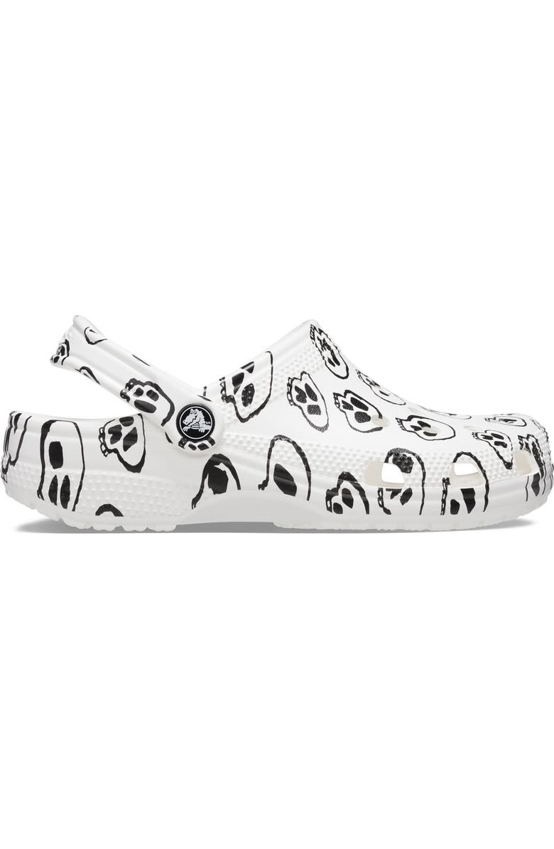 CROCS Classic Skull Print Clog, Alternate, color,