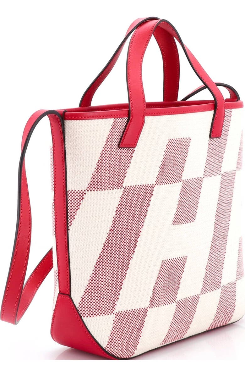 Pre-Owned Hermes Cabas H en Biais Tote Canvas with Leather 27, Alternate, color, Framboise