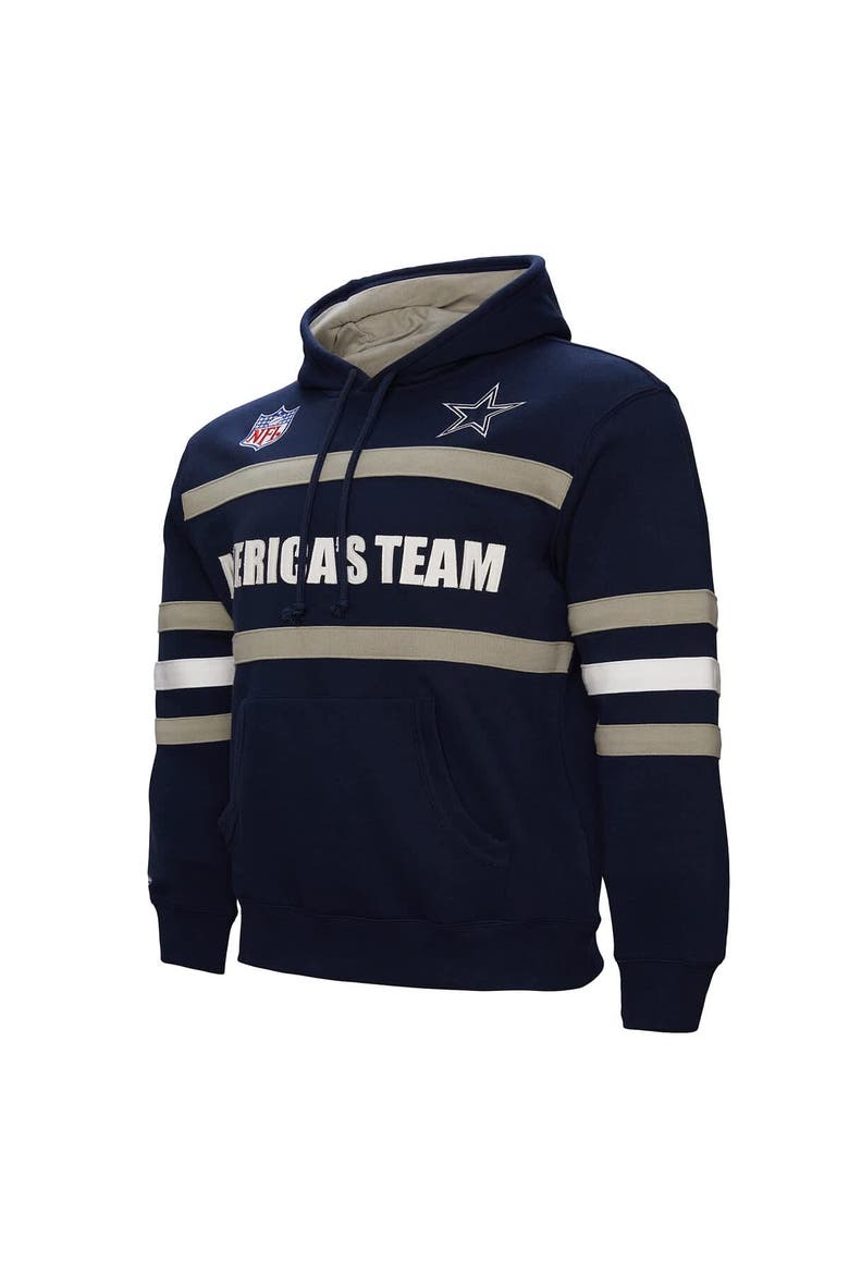 Men's Mitchell & Ness  Navy Dallas Cowboys America's Team Head Coach Pullover Hoodie, Alternate, color, Navy