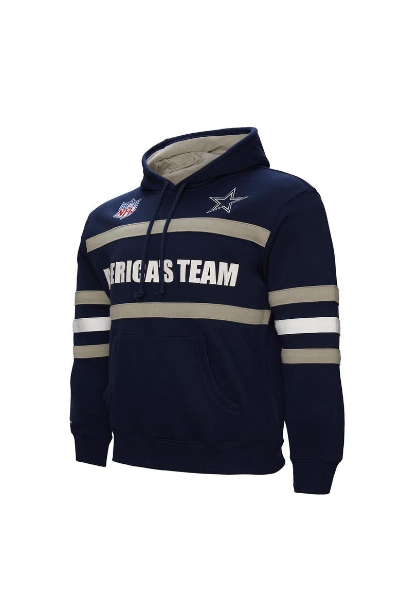 Mitchell & Ness Men's Mitchell & Ness Navy Dallas Cowboys America's Team Head Coach Pullover Hoodie, Alternate, color, Navy