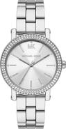 KORS Michael Kors Corey 3-Hand Quartz CZ Pavé Bracelet Watch, 38mm