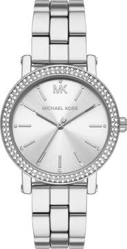KORS Michael Kors Corey 3-Hand Quartz CZ Pavé Bracelet Watch, 38mm
