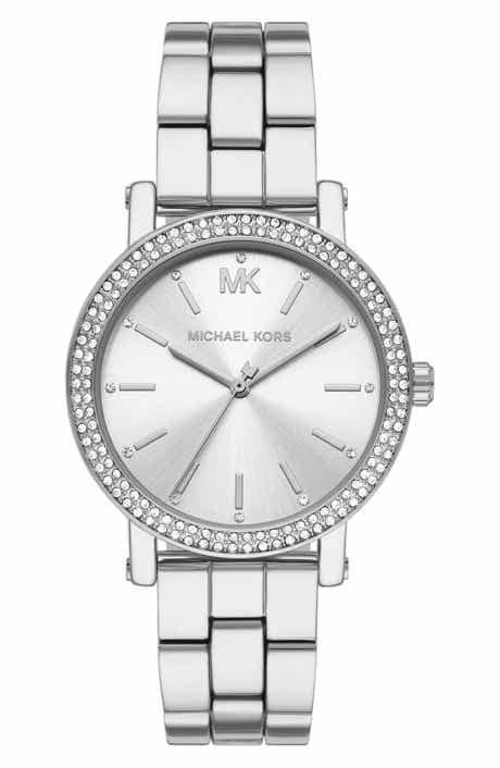 KORS Michael Kors Corey 3-Hand Quartz CZ Pavé Bracelet Watch, 38mm
