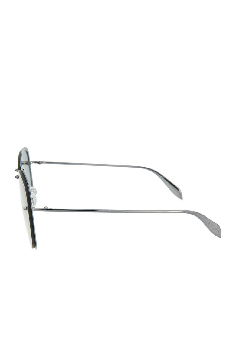 McQueen Core 63mm Aviator Sunglasses, Alternate, color, 