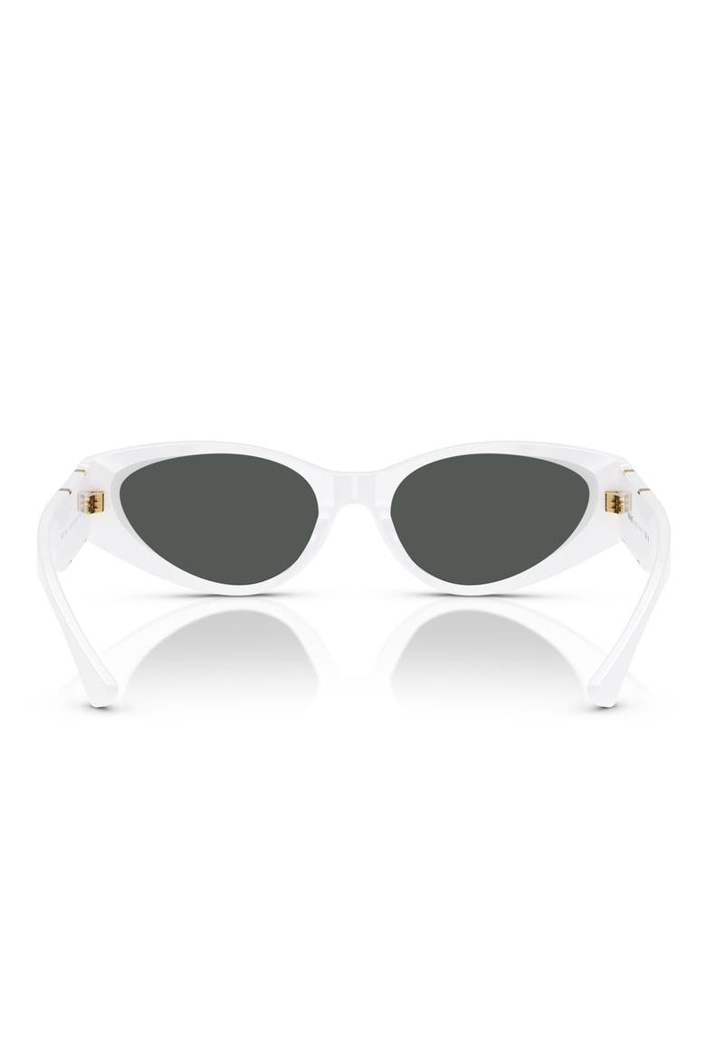 55mm Cat Eye Sunglasses, Alternate, color, WHITE