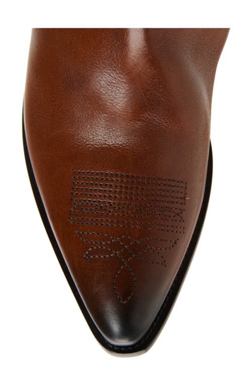 Golden Goose Pointed Toe Stacked Heel Ankle Boots In Brown