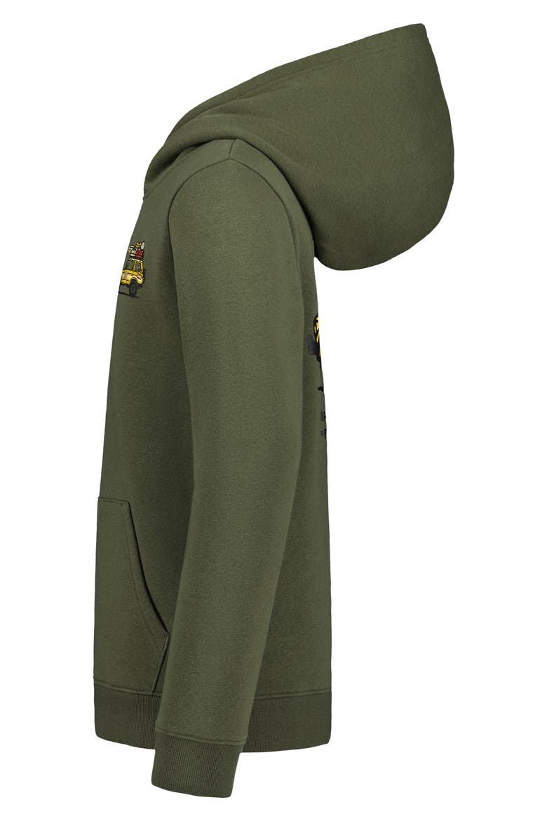 Kids' Alpine Explorer Fleece Hoodie, Alternate, color, MARINE GREEN