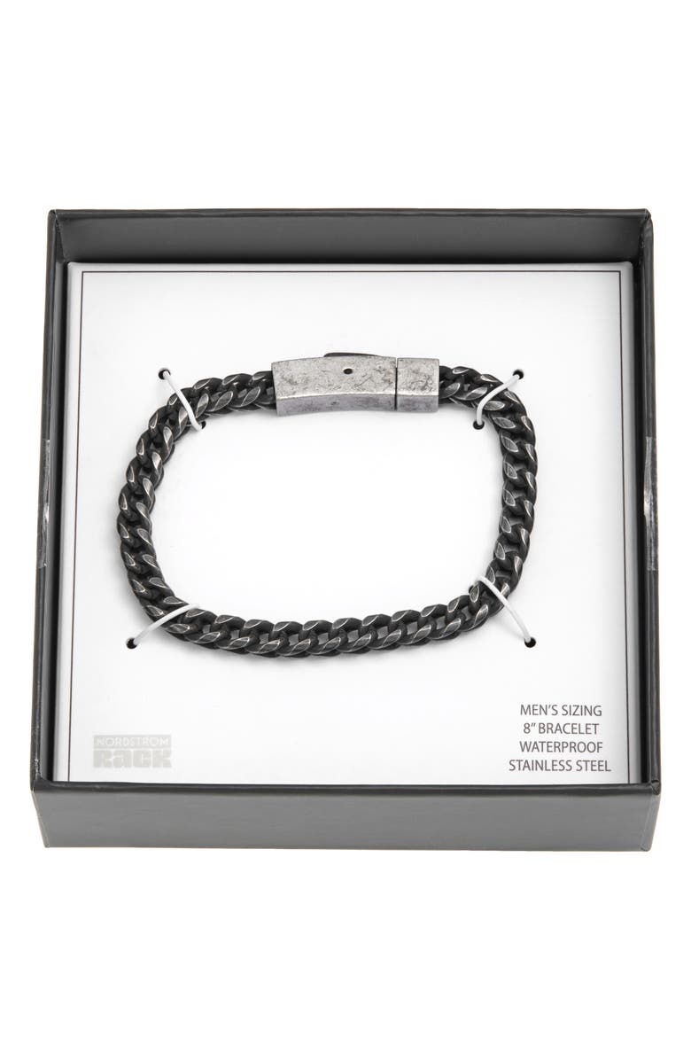NORDSTROM RACK Men's Wheat Chain Bracelet, Main, color, Stainless