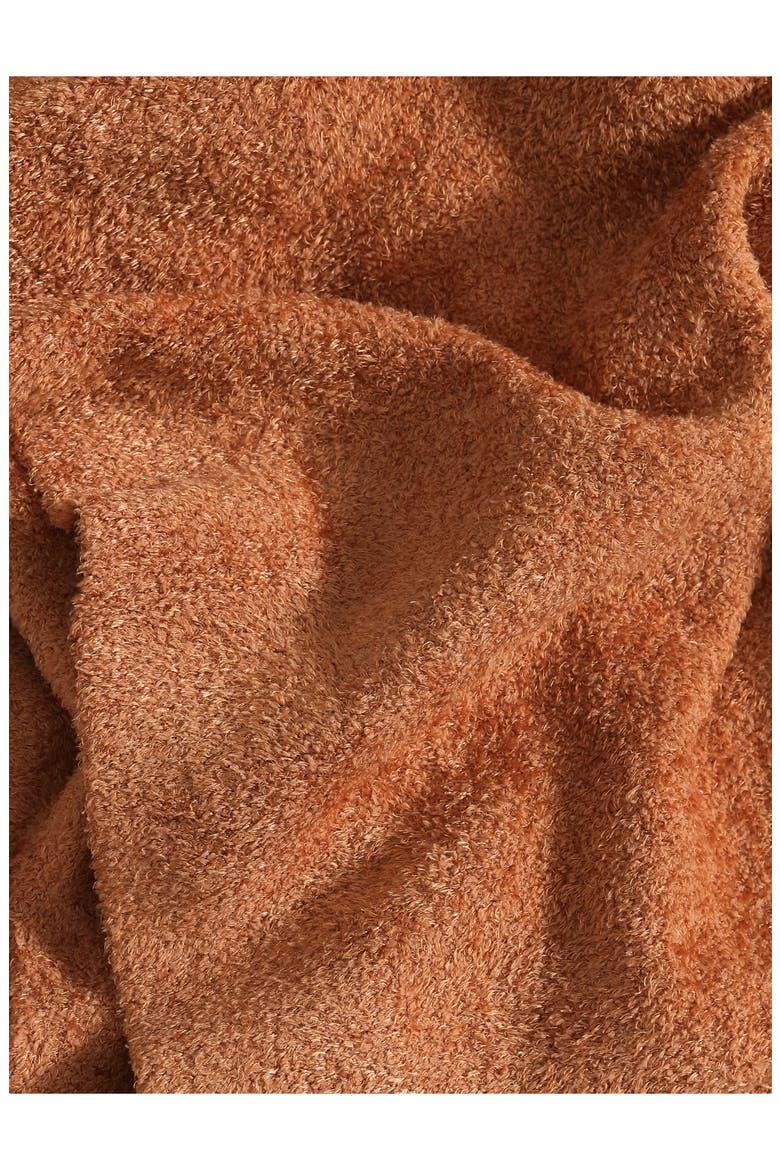 Cloud Silque Throw, Alternate, color, RAW SIENNA