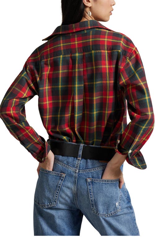 Polo Ralph Lauren Plaid Relaxed Fit Cotton Button-up Shirt In Red