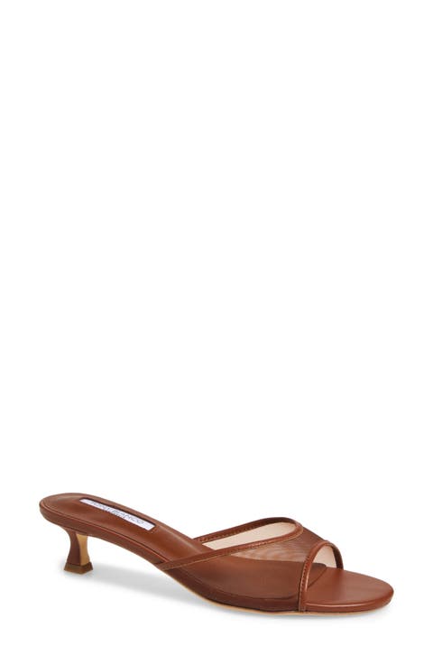 Pru Kitten Heel Slide Sandal (Women)