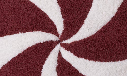 Barefoot Dreams Cozychic® Peppermint Accent Pillow In Burgundy