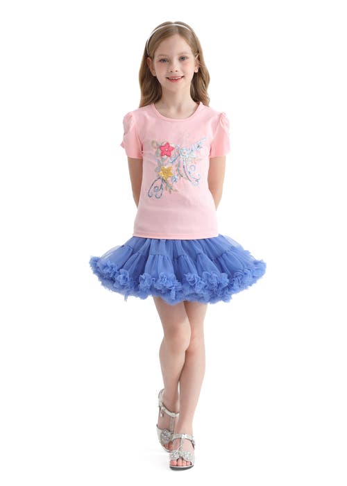 Mimi Tutu Floral-appliqué T-shirt In Pink