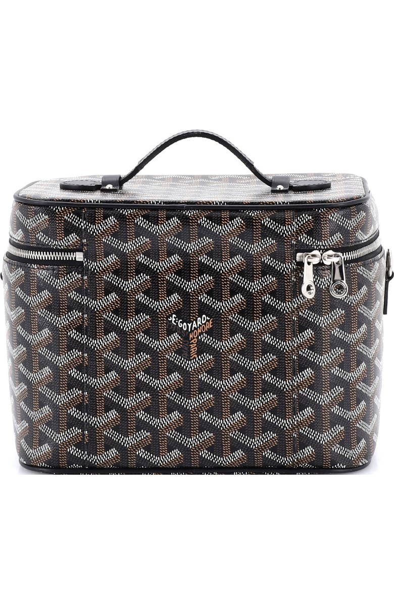 Pre-Owned Goyard Muse Vanity Case Coated Canvas, Alternate, color, Black