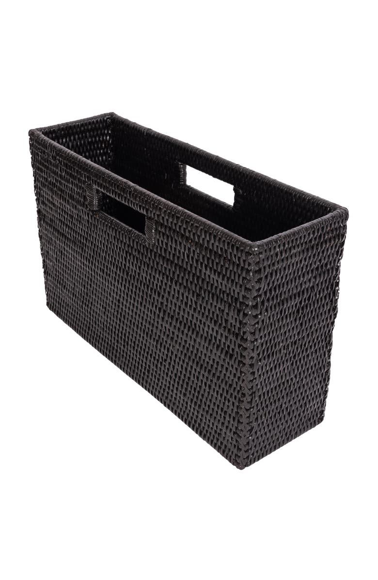 Artifacts Trading Company<sup>™</sup> Artifacts Rattan Rectangular Magazine Holder, Main, color, Tudor Black