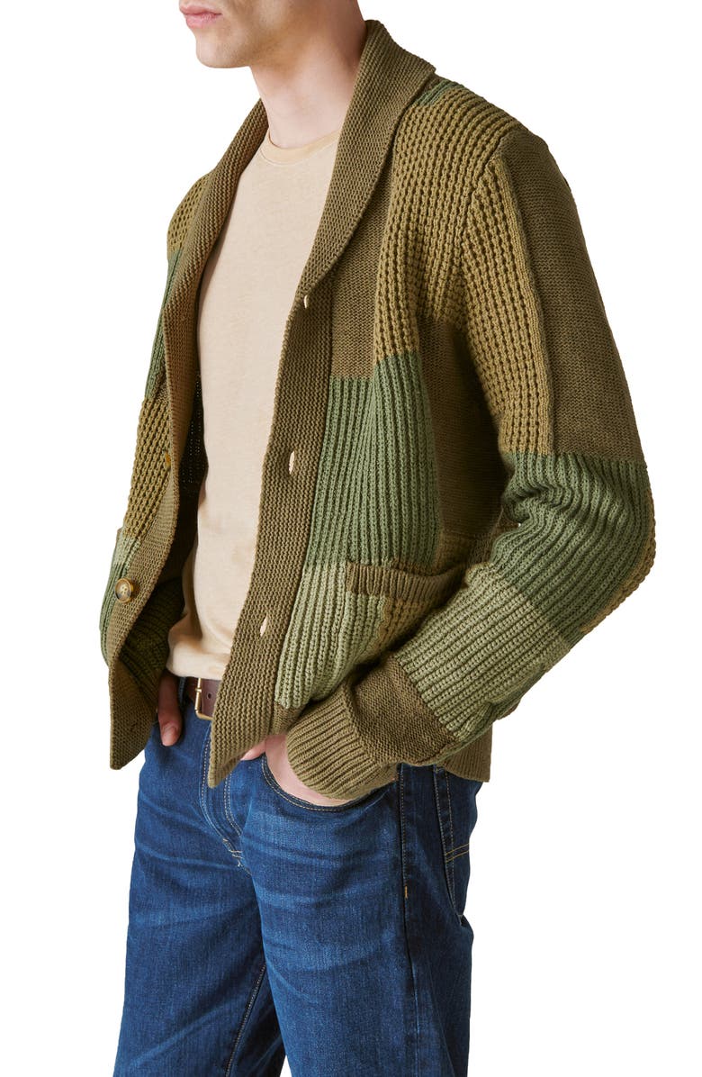 Lucky Brand Patchwork Cardigan, Alternate, color,