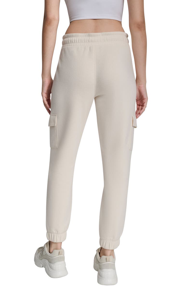 DKNY Slim Fit Cargo Joggers, Alternate, color, Eggnog