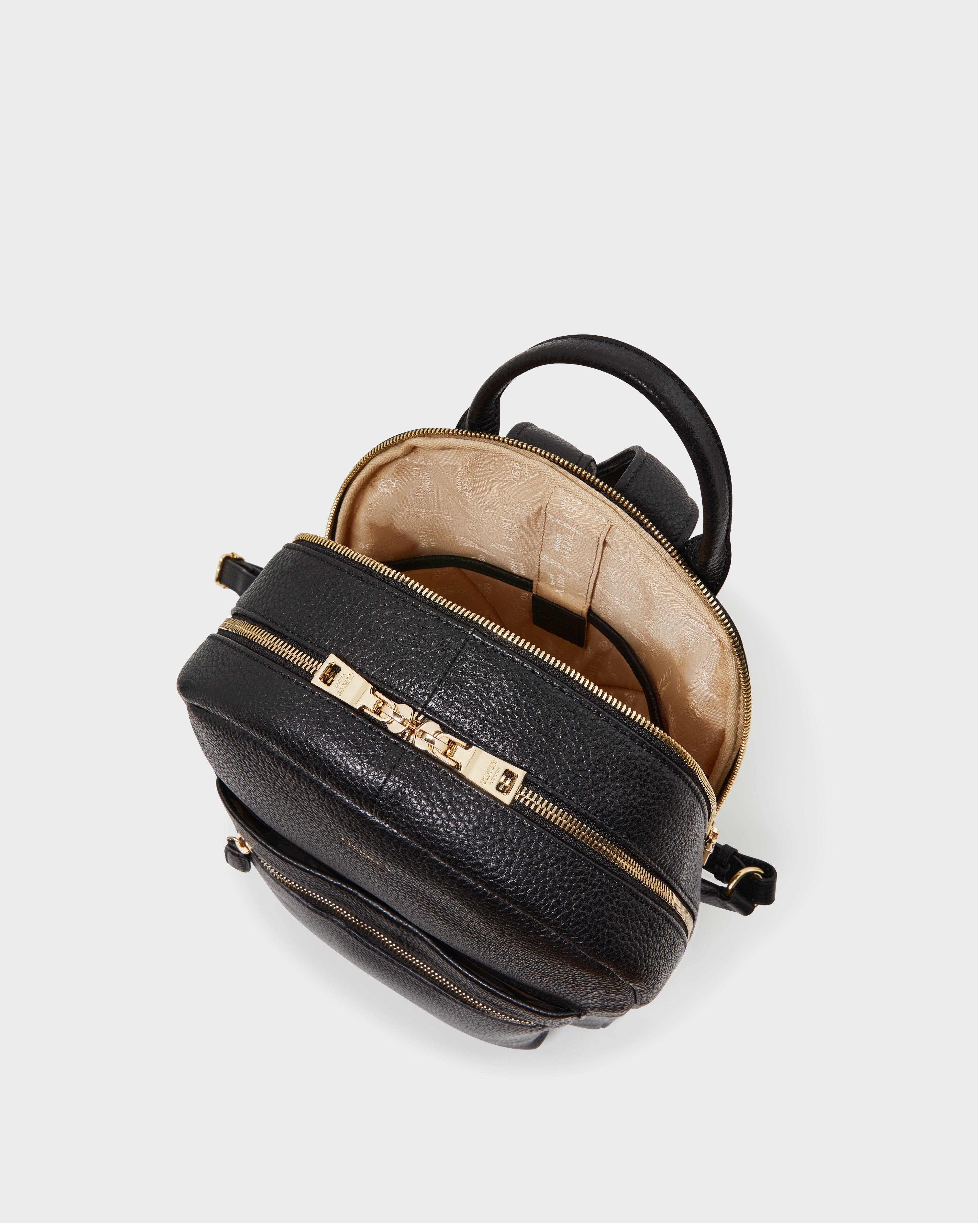 The Adaline Leather Backpack, Alternate, color, Black