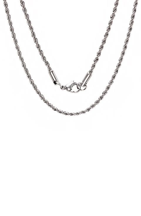 Men's Rope Chain Necklace