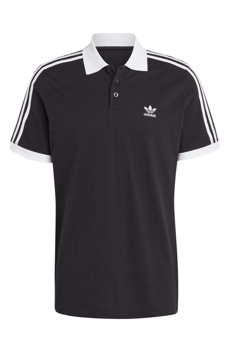 adidas Originals 3-Stripes Cotton Piqué Polo, Alternate, color, 
