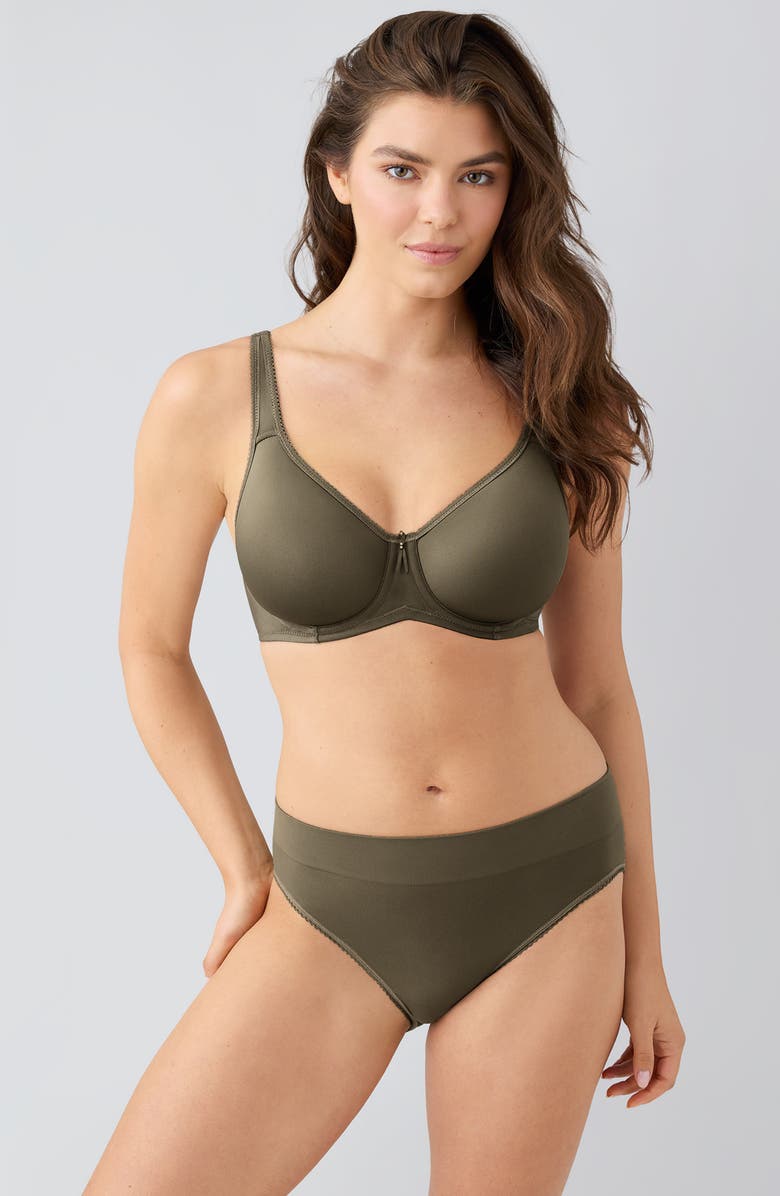 Wacoal Basic Beauty Spacer Underwire T-Shirt Bra, Alternate, color, Bungee Cord