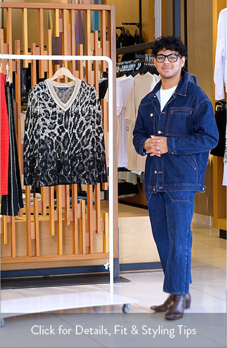 Metallic Leopard Jacquard Tunic, sales video thumbnail