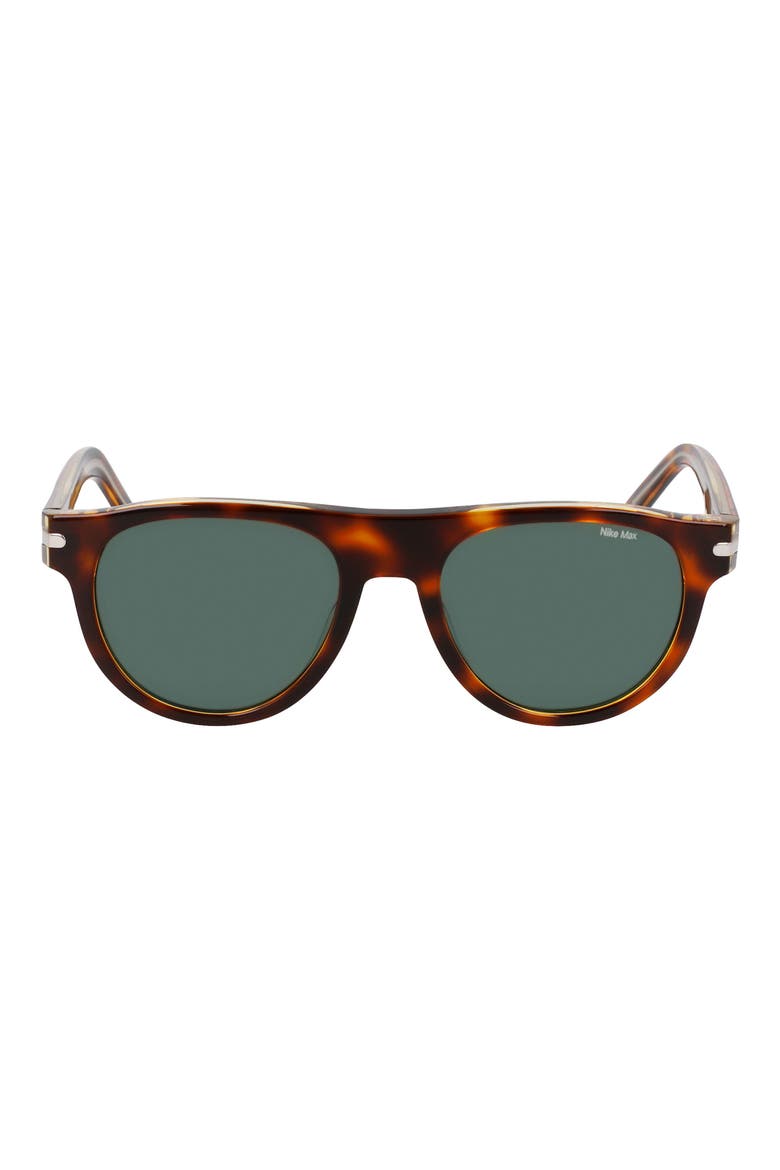 Crescent III 54mm Round Sunglasses, Main, color, TORTOISE / GREEN