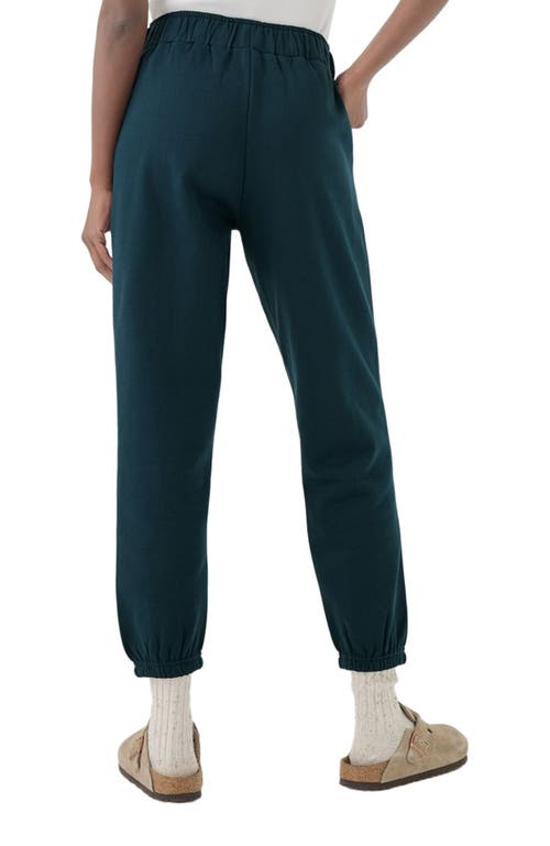 Pact Organic Brushed Fleece Sweatpant In Blue