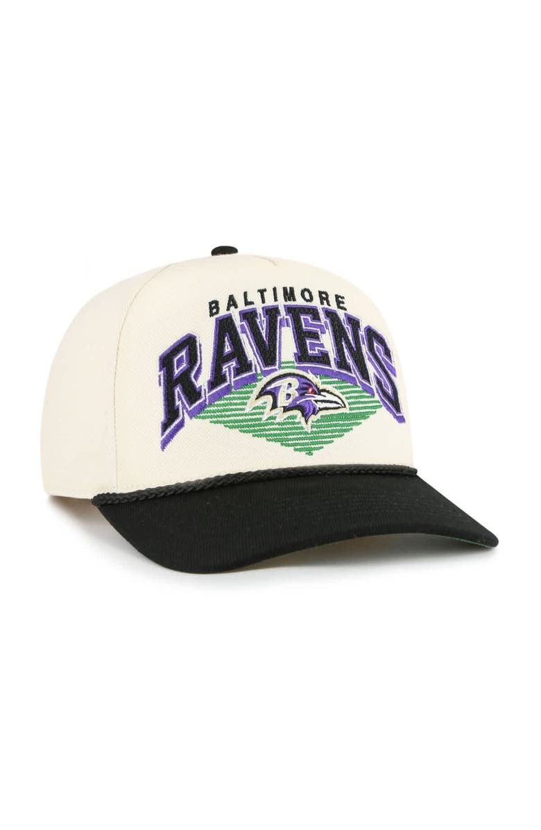 '47 Men's '47 Cream Baltimore Ravens Pomona Rope Hitch Adjustable Hat, Alternate, color, Cream