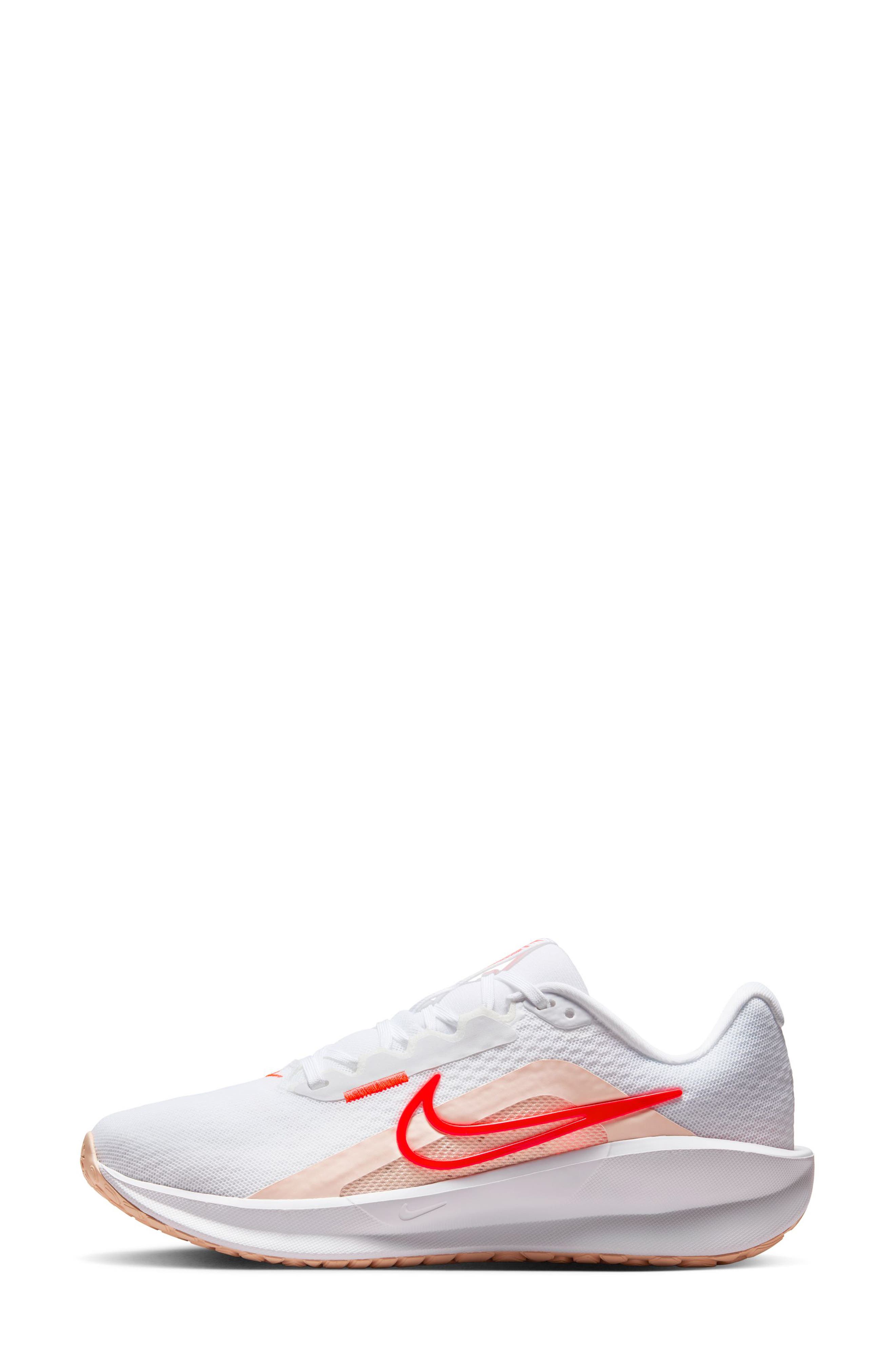 Nike Downshifter 13 Sneaker, Alternate, color, White/ Crimson/ Coral