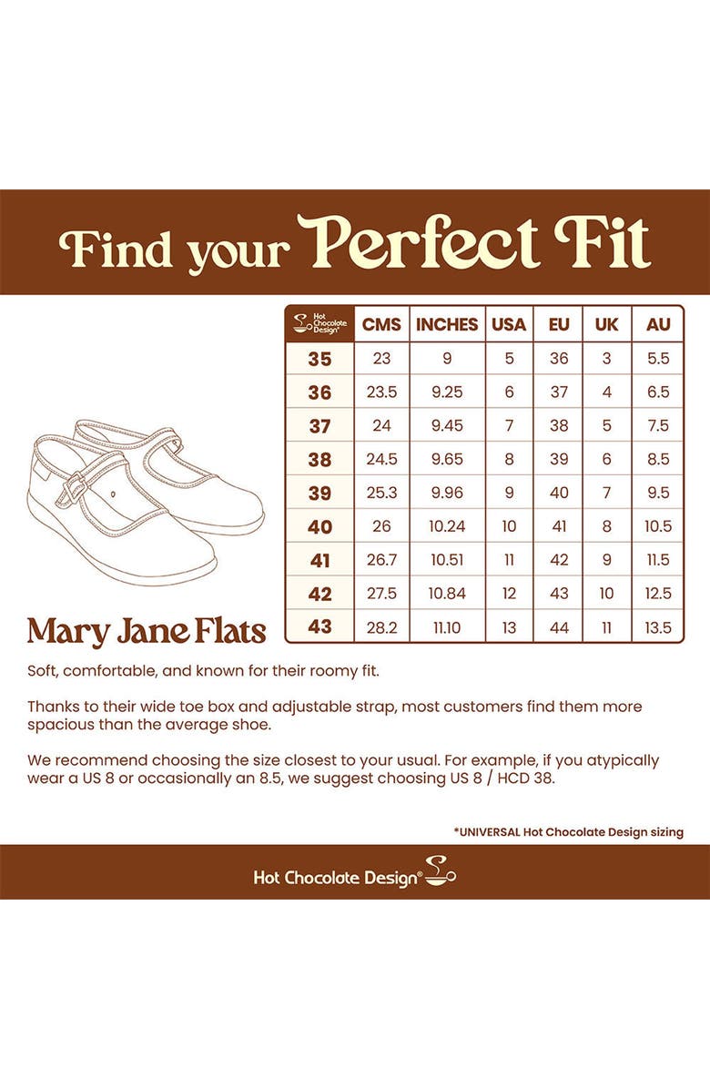 Hot Chocolate Design Havana Coffee Women's Mary Jane Flats, Alternate, color, Havana Coffee