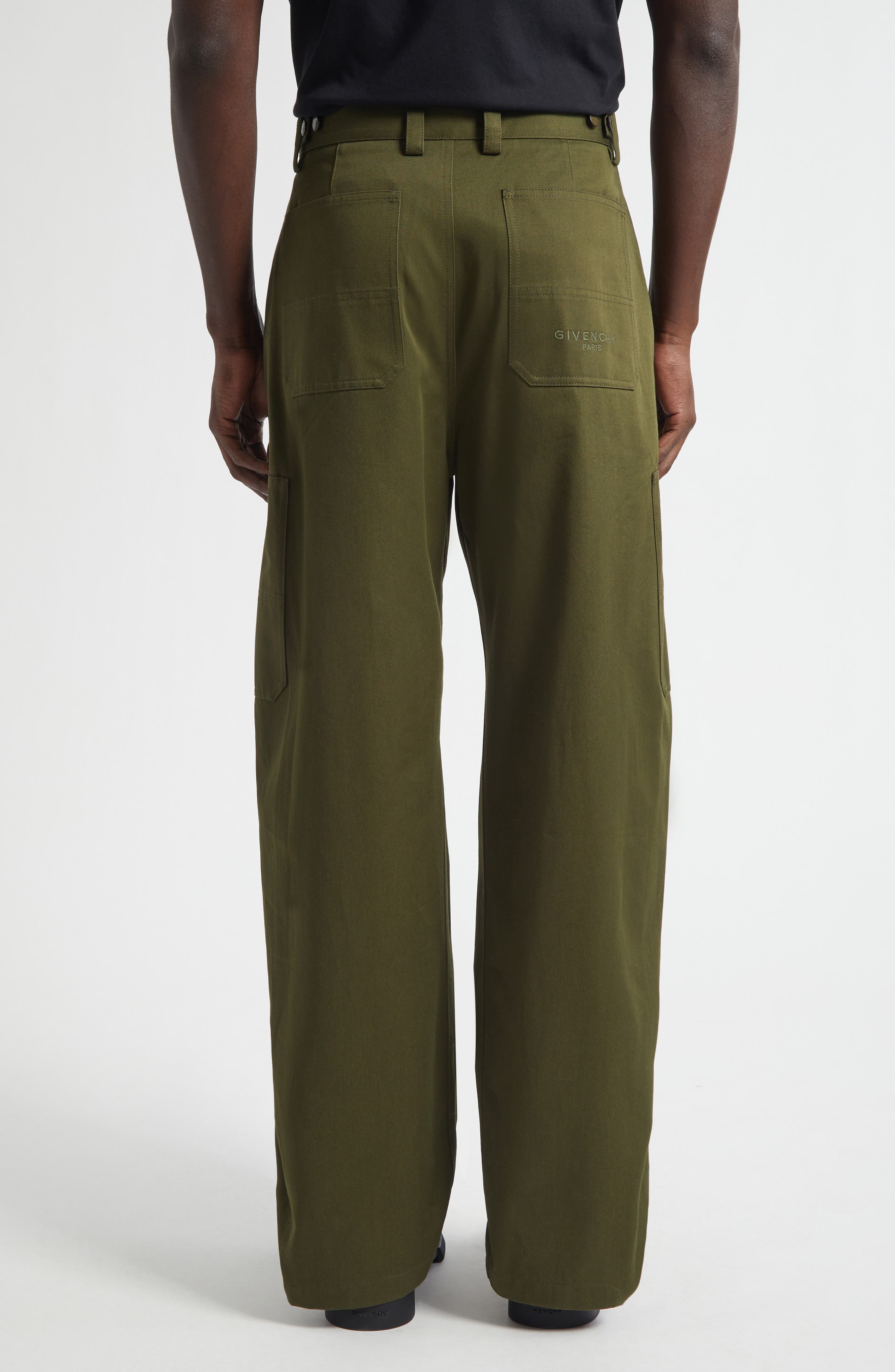 Cotton Canvas Cargo Trousers - image 2