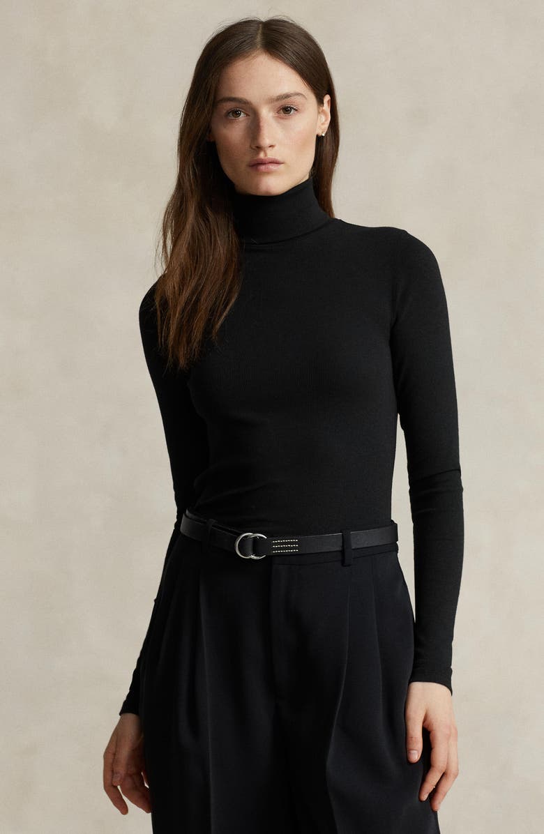 Polo Ralph Lauren Ribbed Long Sleeve Turtleneck, Alternate, color,