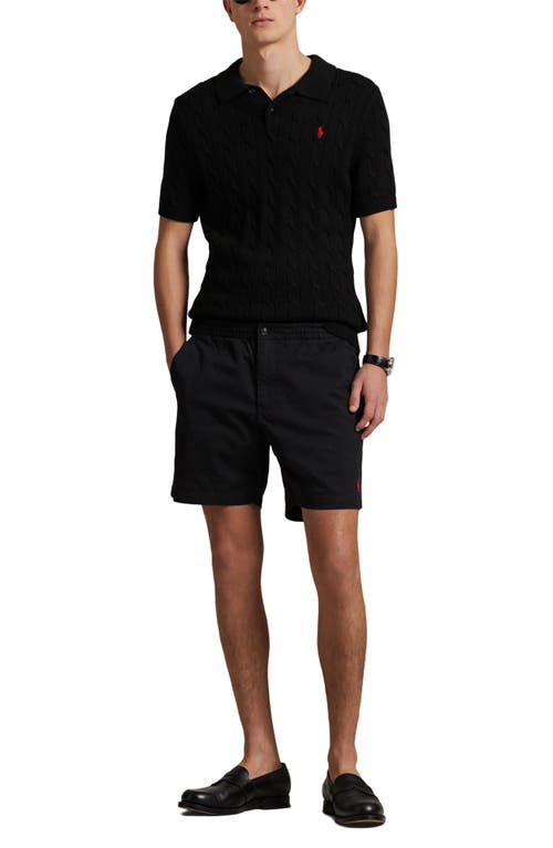 Polo Ralph Lauren Prepster Stretch Cotton Twill Chino Shorts In Black